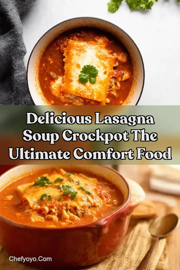 Delicious Lasagna Soup Crockpot The Ultimate Comfort Food