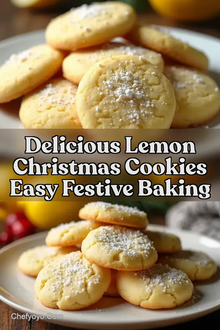 Delicious Lemon Christmas Cookies Easy Festive Baking