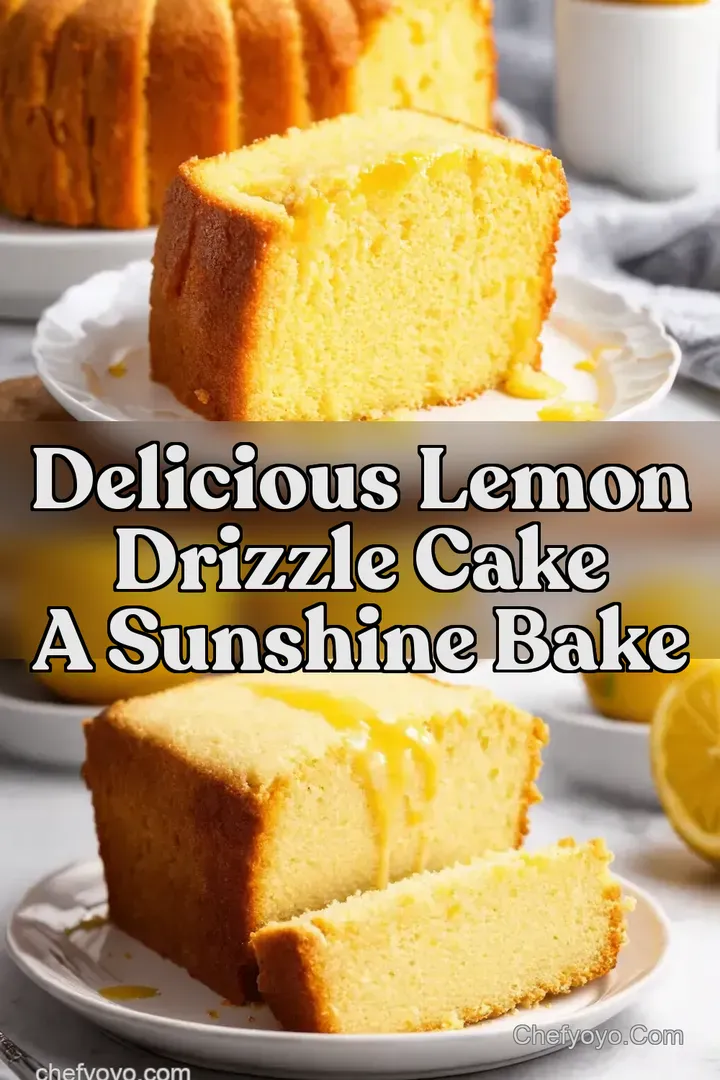 Delicious Lemon Drizzle Cake A Sunshine Bake