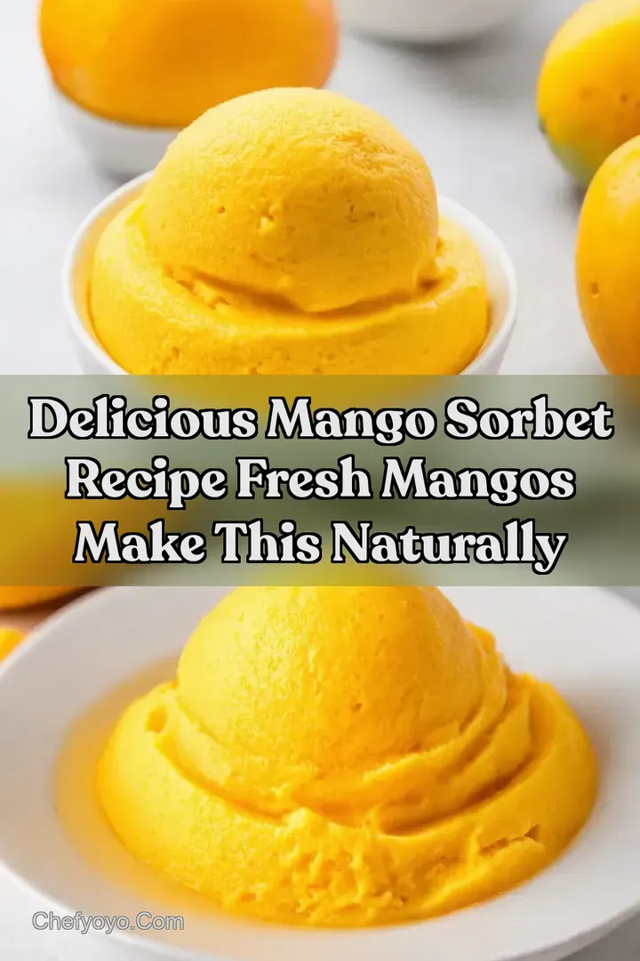Delicious Mango Sorbet Recipe Fresh Mangos Make This Naturally