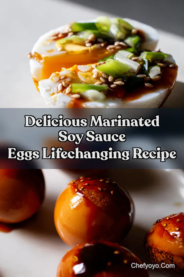 Delicious Marinated soy sauce eggs LifeChanging Recipe : PIN FOR LATER Delicious Marinated soy sauce eggs LifeChanging Recipe