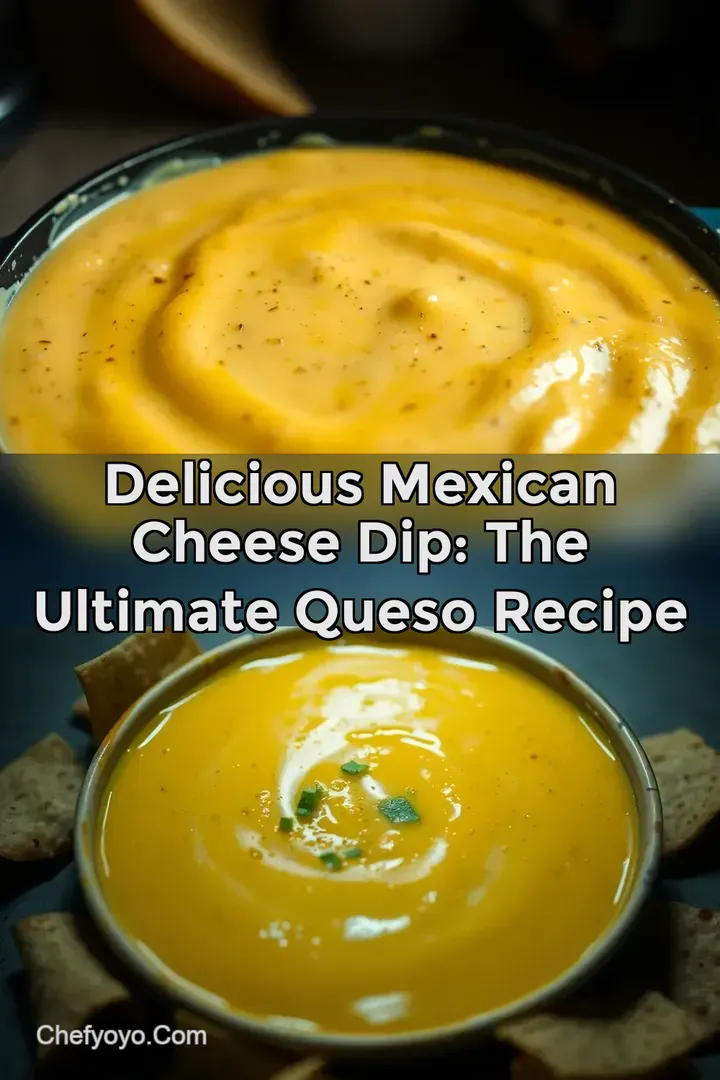 Delicious Mexican Cheese Dip: The Ultimate Queso Recipe