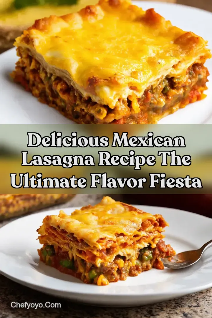 Delicious Mexican Lasagna Recipe The Ultimate Flavor Fiesta : PIN FOR LATER Delicious Mexican Lasagna Recipe The Ultimate Flavor Fiesta
