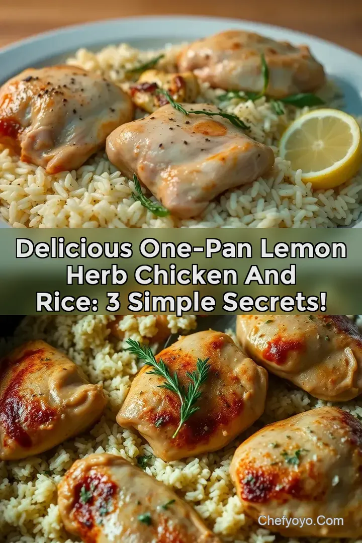 Delicious One-Pan Lemon Herb Chicken and Rice: 3 Simple Secrets!
