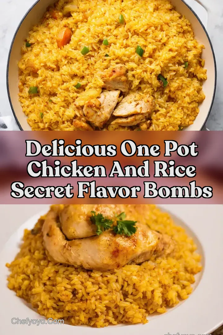 Delicious One Pot Chicken and Rice Secret Flavor Bombs