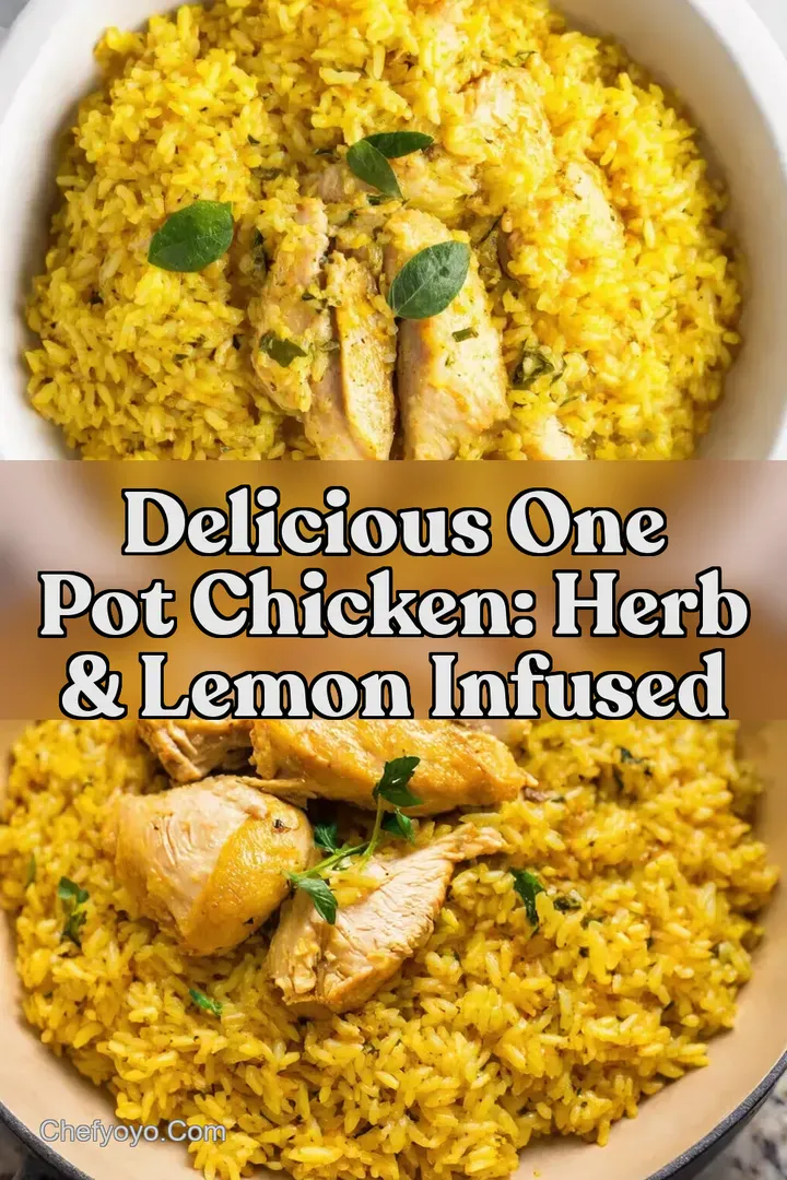 Delicious One Pot Chicken: Herb & Lemon Infused : PIN FOR LATER Delicious One Pot Chicken: Herb & Lemon Infused