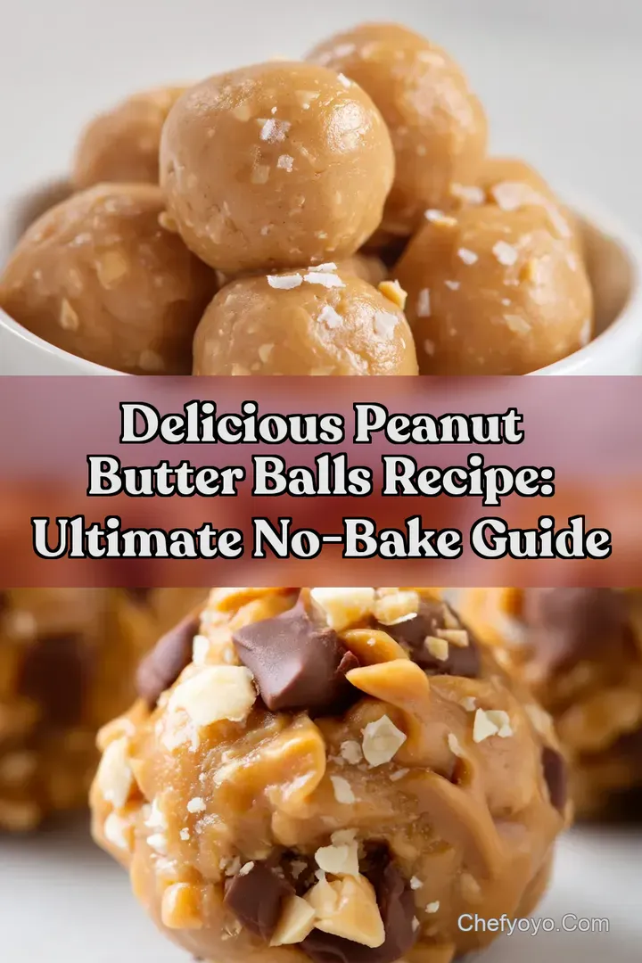 Delicious Peanut Butter Balls Recipe: Ultimate No-Bake Guide