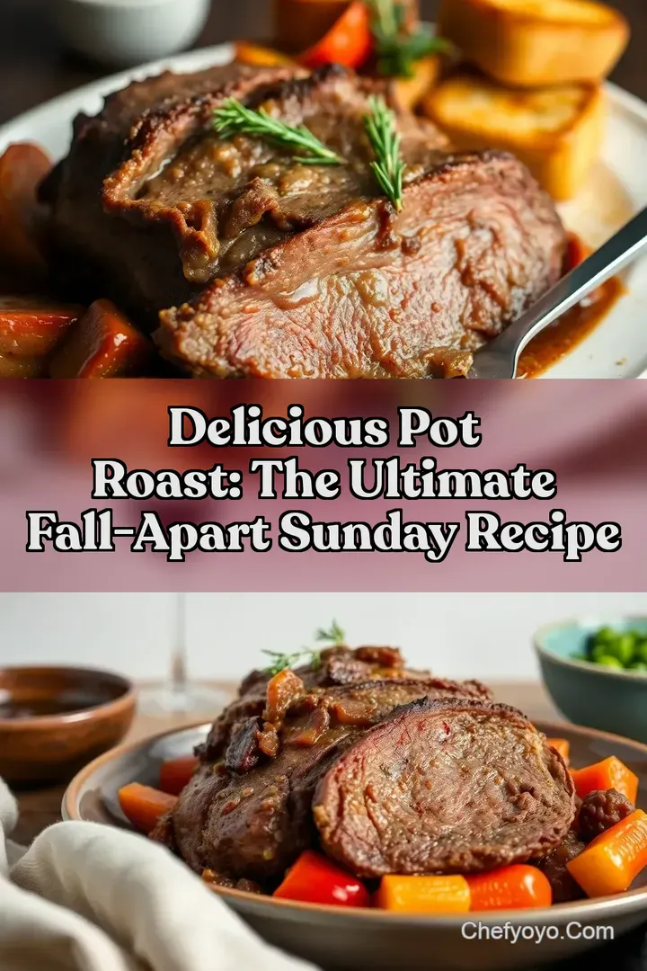 Delicious Pot Roast: The Ultimate Fall-Apart Sunday Recipe : PIN FOR LATER Delicious Pot Roast: The Ultimate Fall-Apart Sunday Recipe