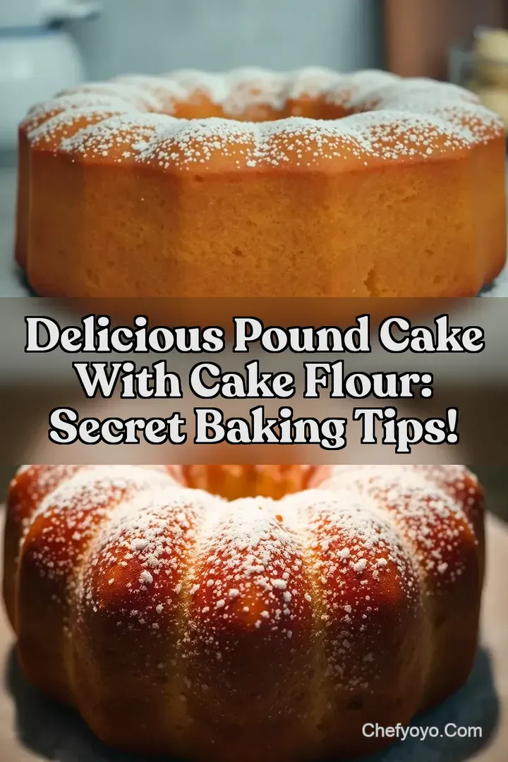 Delicious Pound Cake With Cake Flour: Secret Baking Tips!