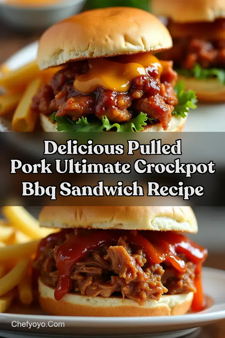 Delicious Pulled Pork Ultimate Crockpot BBQ Sandwich Recipe