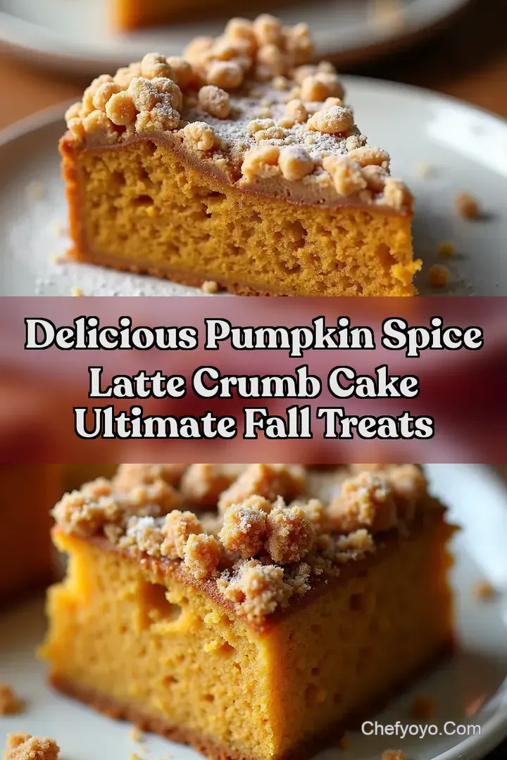 Delicious Pumpkin Spice Latte Crumb Cake Ultimate Fall Treats