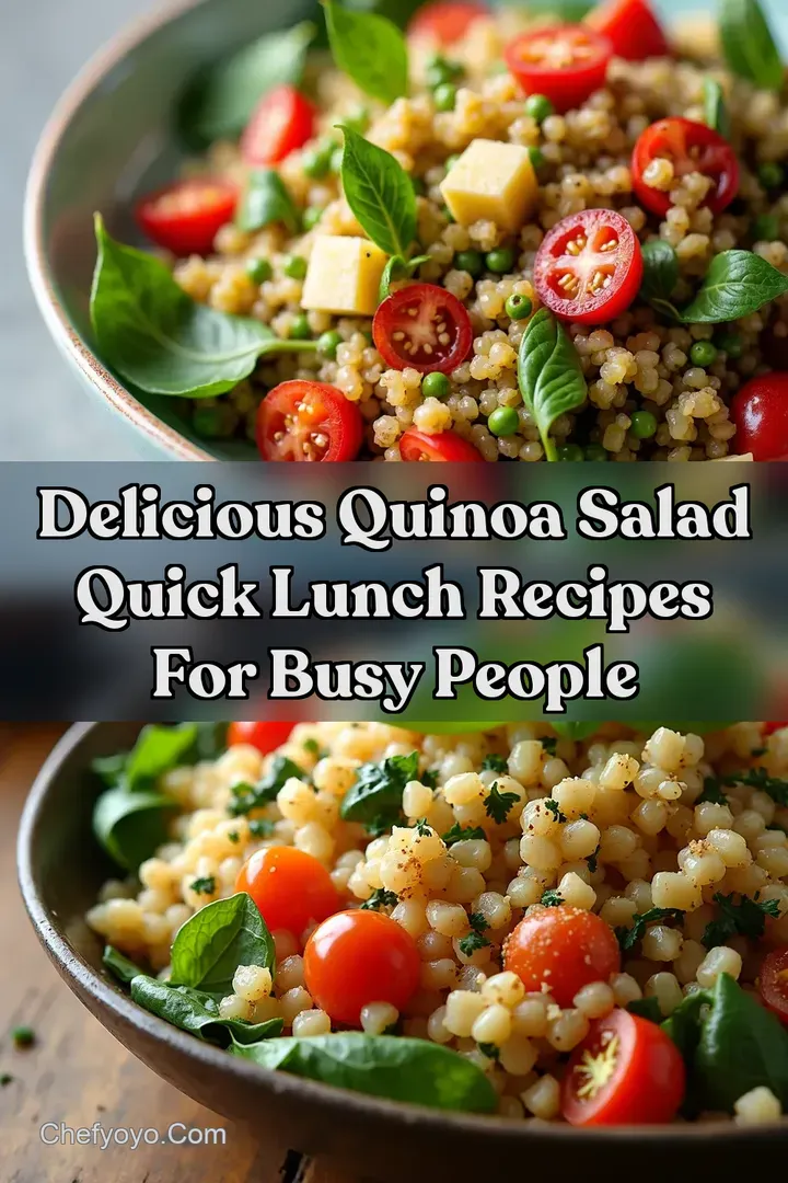 Delicious Quinoa Salad Quick Lunch Recipes For Busy People