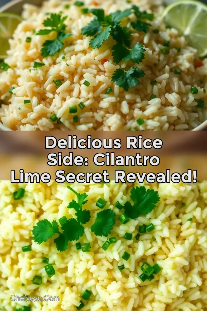 Delicious Rice Side: Cilantro Lime Secret Revealed!