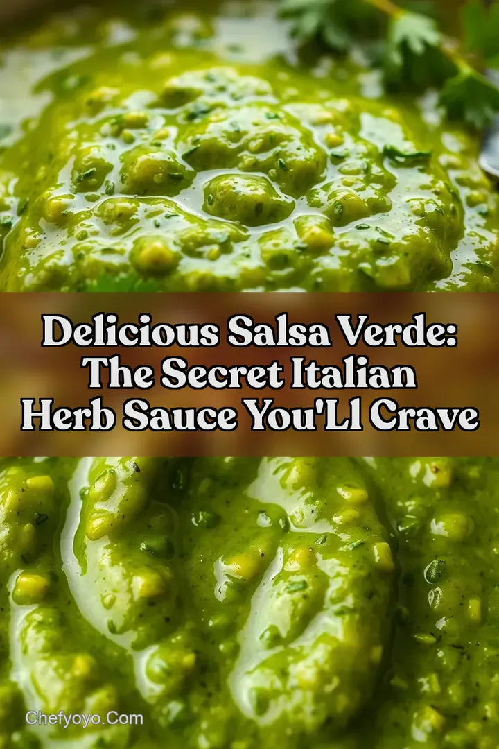 Delicious Salsa Verde: The Secret Italian Herb Sauce You ll Crave