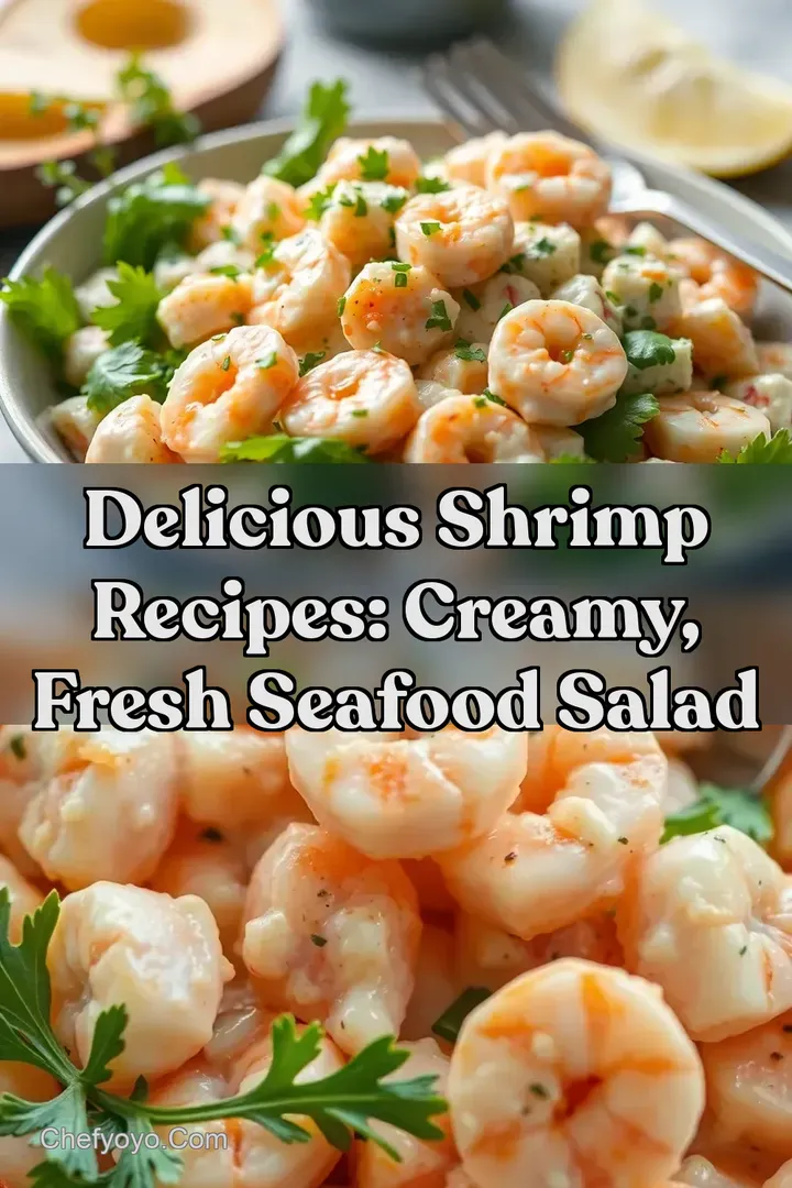 Delicious Shrimp Recipes: Creamy Fresh Seafood Salad