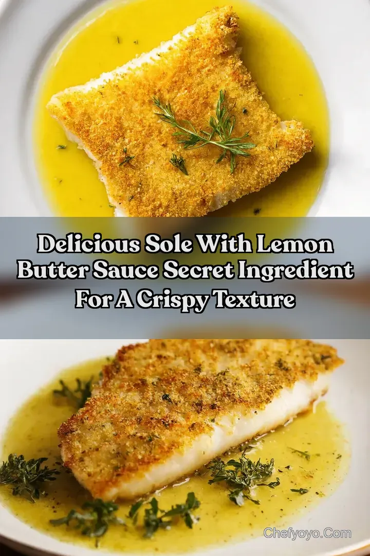 Delicious Sole With Lemon Butter Sauce Secret Ingredient For A Crispy Texture