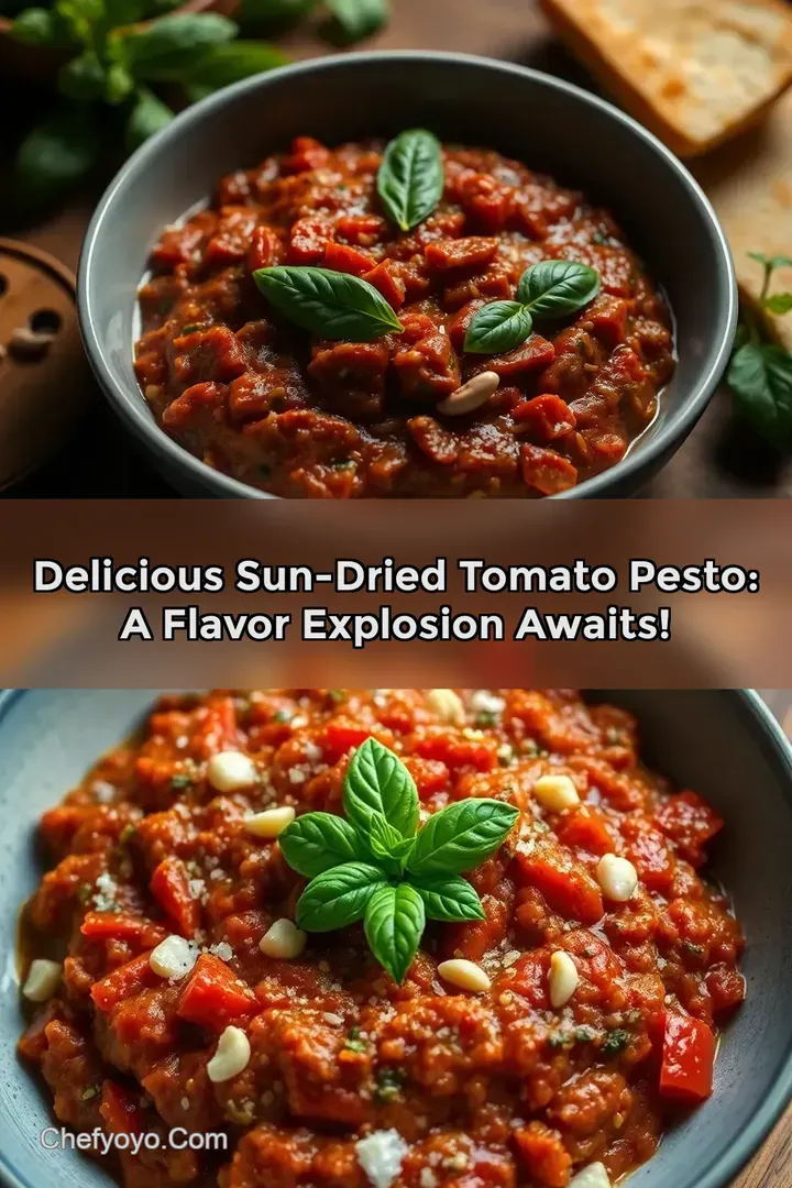 Delicious Sun-Dried Tomato Pesto: A Flavor Explosion Awaits!