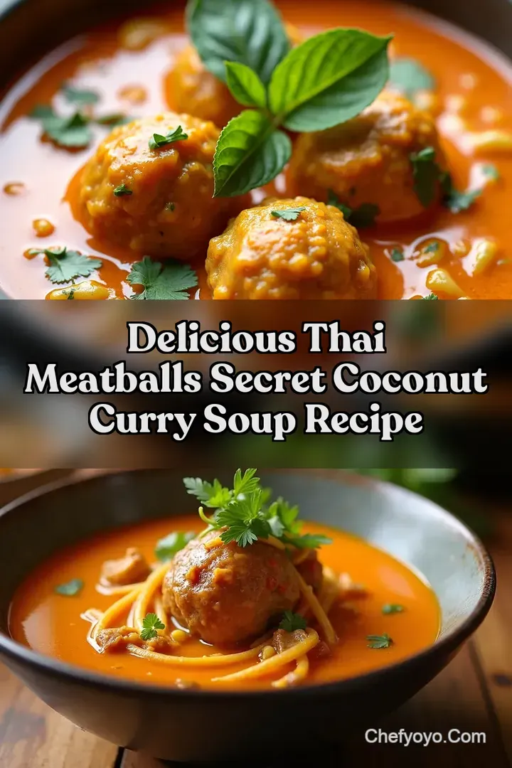 Delicious Thai Meatballs Secret Coconut Curry Soup Recipe