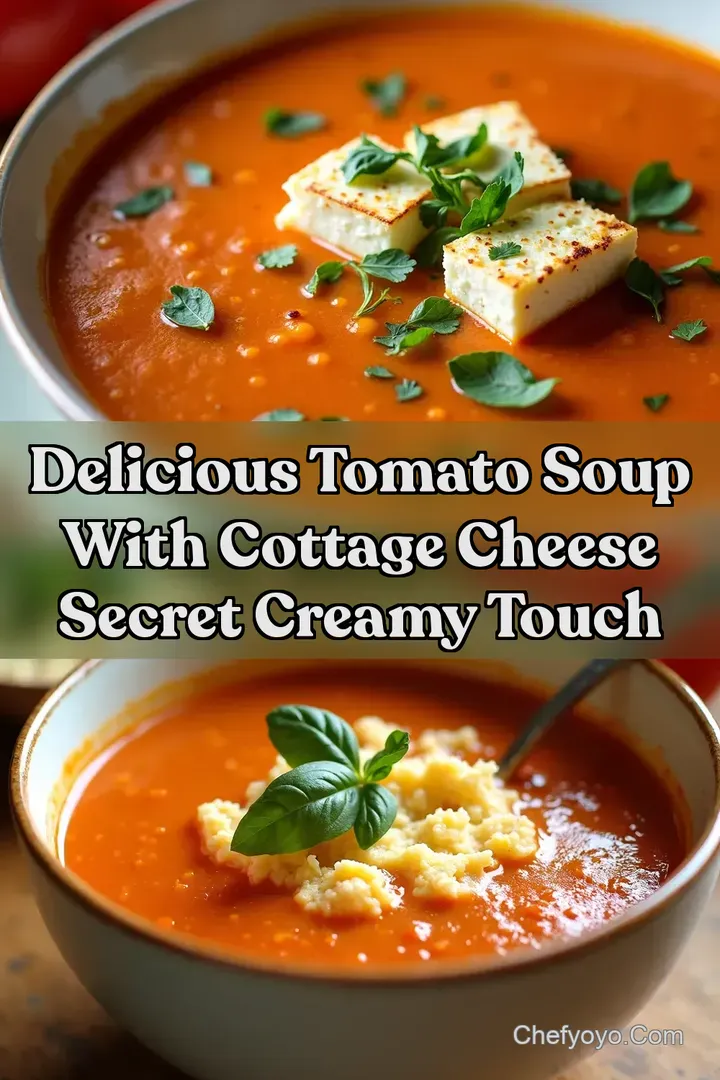 Delicious Tomato Soup with Cottage Cheese Secret Creamy Touch