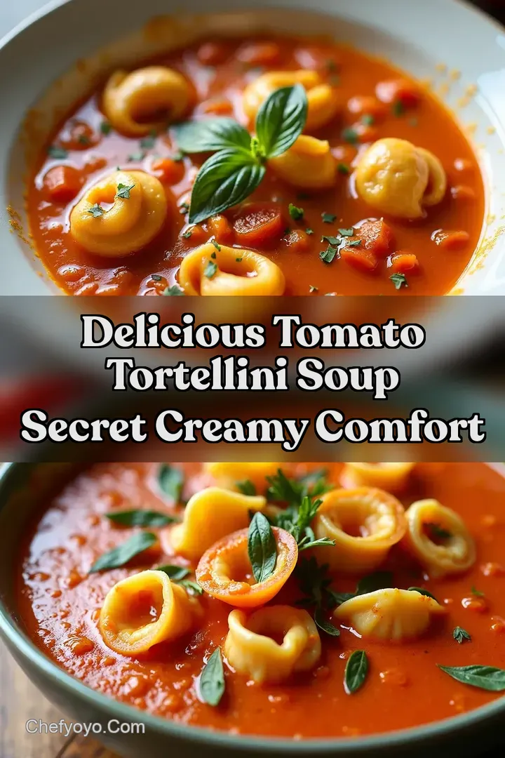 Delicious Tomato Tortellini Soup Secret Creamy Comfort