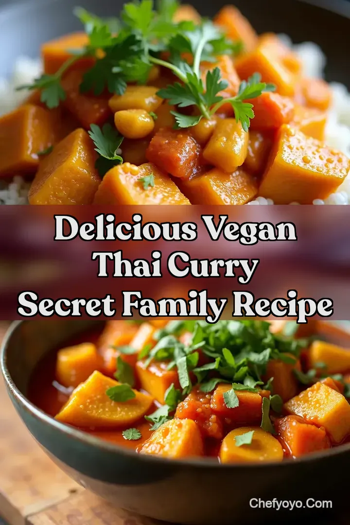 Delicious Vegan Thai Curry Secret Family Recipe
