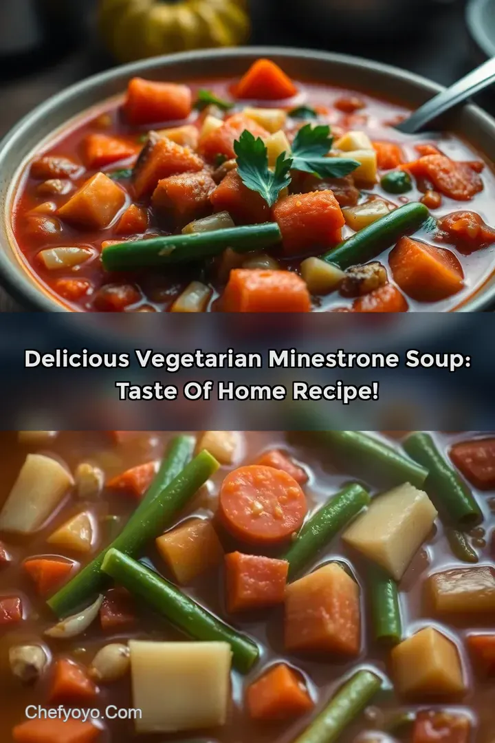 Delicious Vegetarian Minestrone Soup: Taste of Home Recipe!