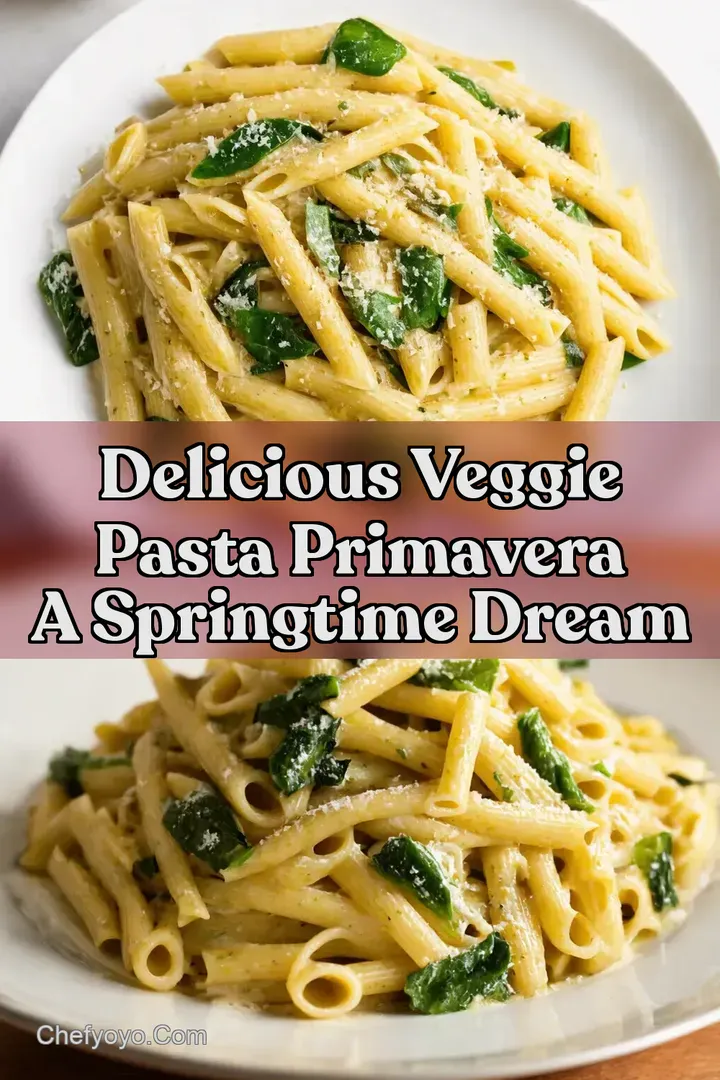 Delicious Veggie Pasta Primavera A Springtime Dream