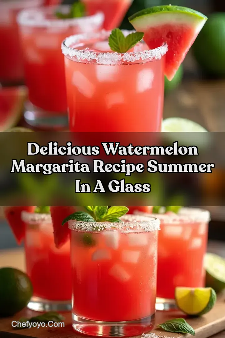 Delicious Watermelon Margarita Recipe Summer in a Glass