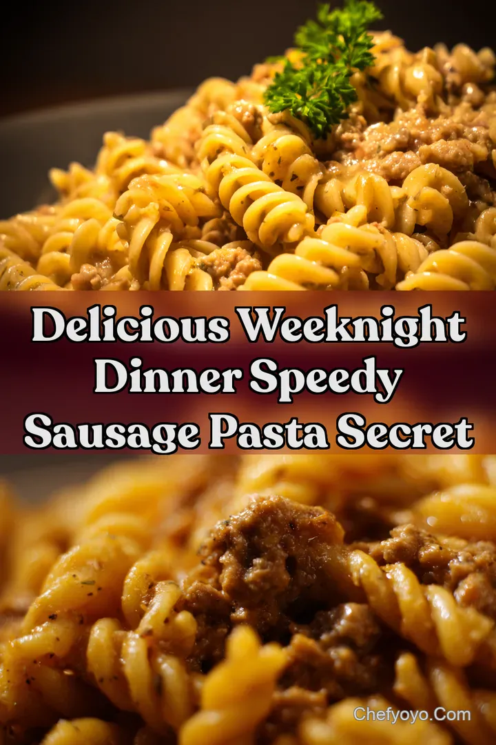 Delicious Weeknight Dinner Speedy Sausage Pasta Secret : PIN FOR LATER Delicious Weeknight Dinner Speedy Sausage Pasta Secret