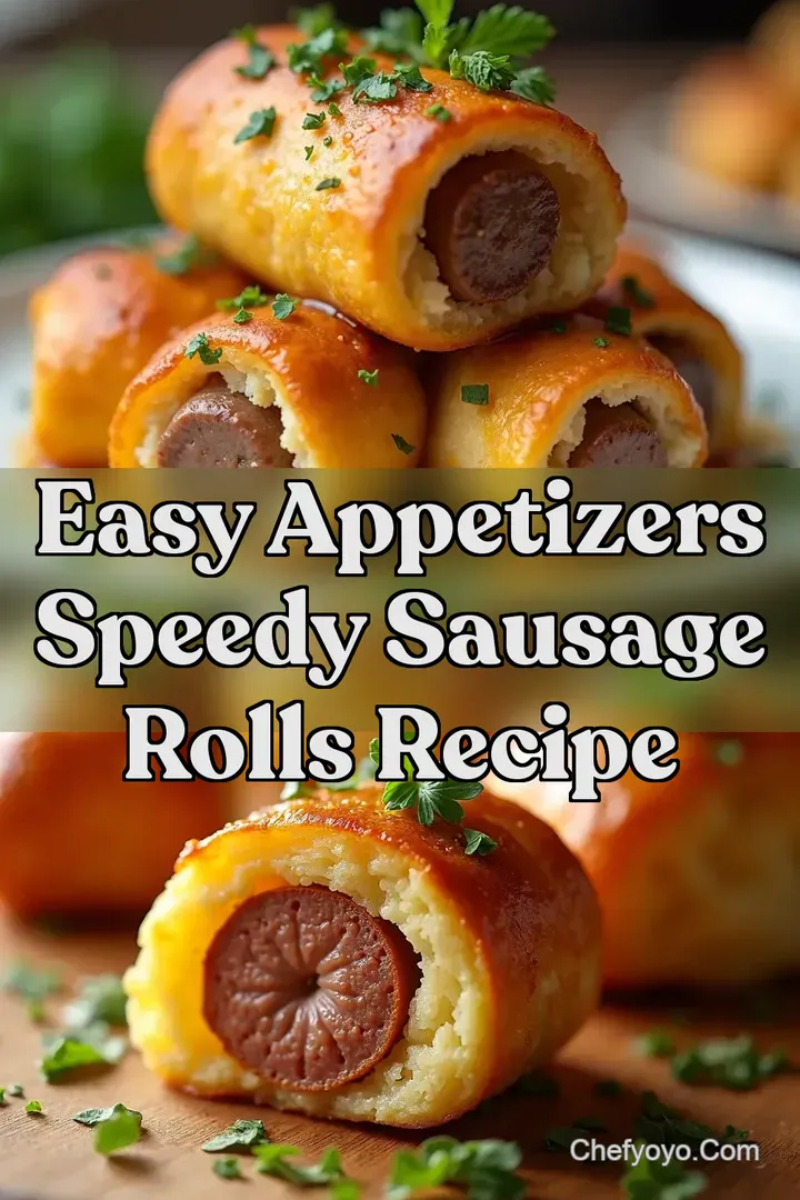 Easy Appetizers Speedy Sausage Rolls Recipe