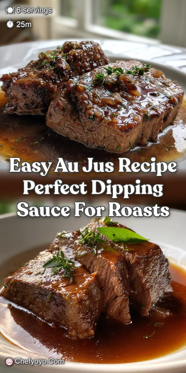 Easy Au Jus Recipe Perfect Dipping Sauce for Roasts