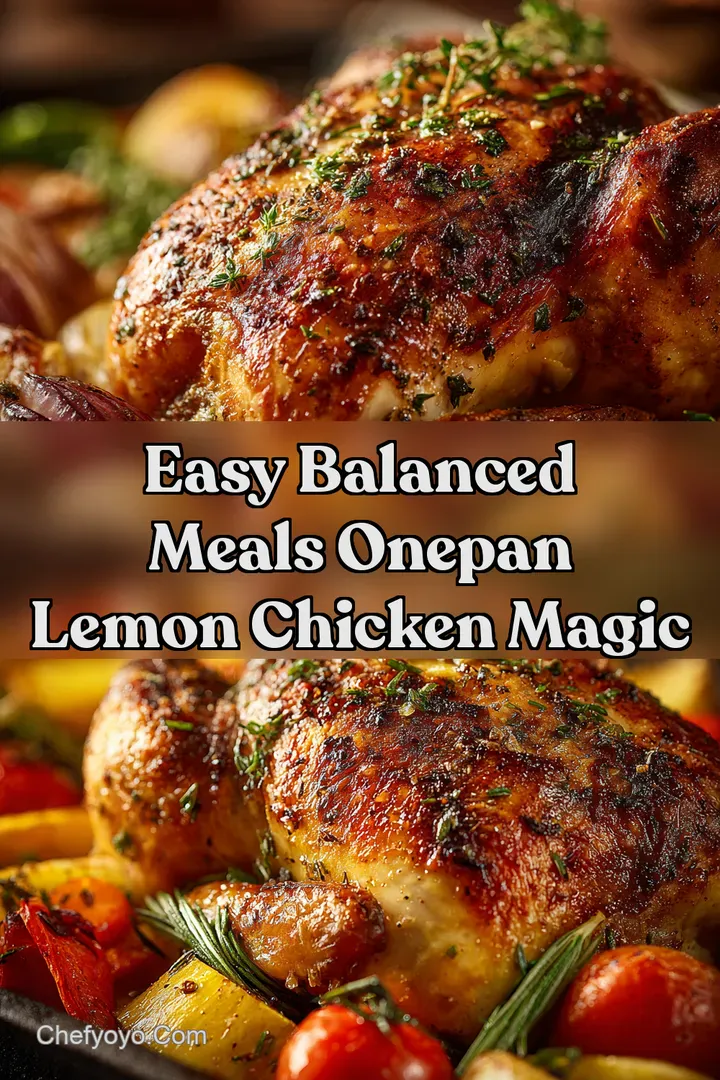 Easy Balanced Meals OnePan Lemon Chicken Magic