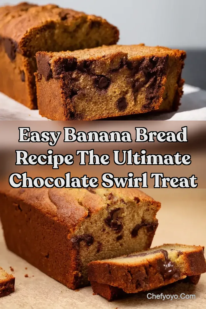Easy Banana Bread Recipe The Ultimate Chocolate Swirl Treat