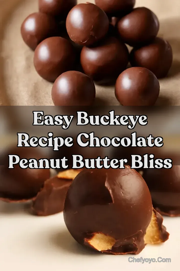 Easy Buckeye Recipe Chocolate Peanut Butter Bliss