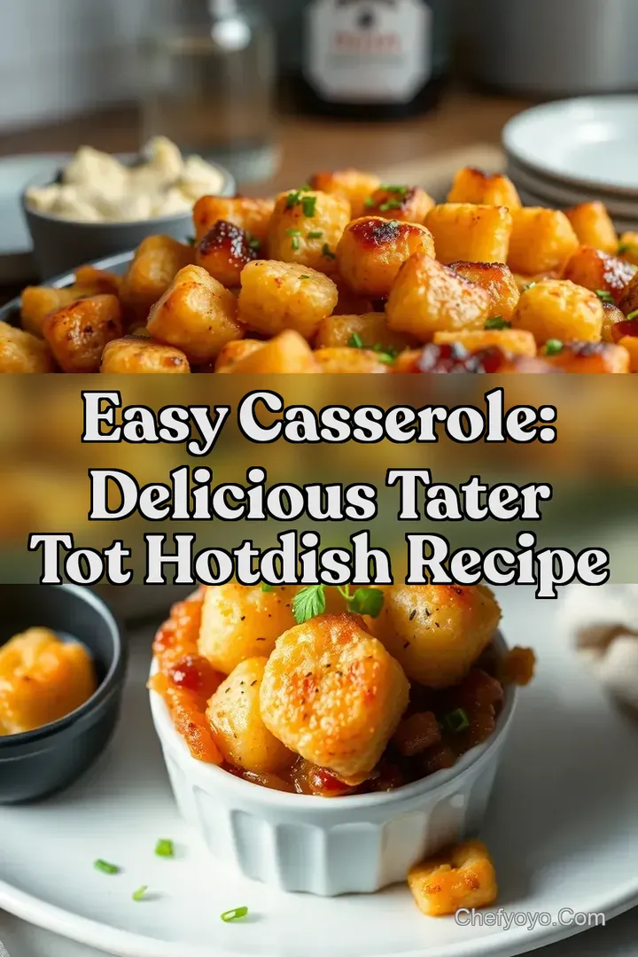 Easy Casserole: Delicious Tater Tot Hotdish Recipe