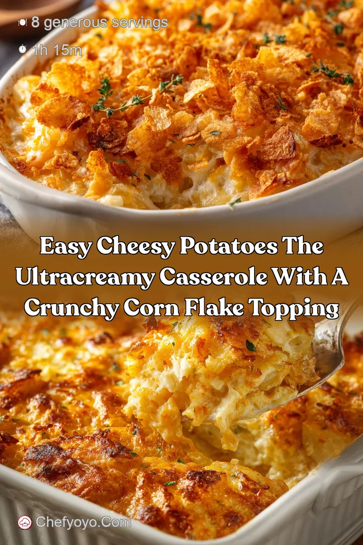 Easy Cheesy Potatoes The UltraCreamy Casserole with a Crunchy Corn Flake Topping