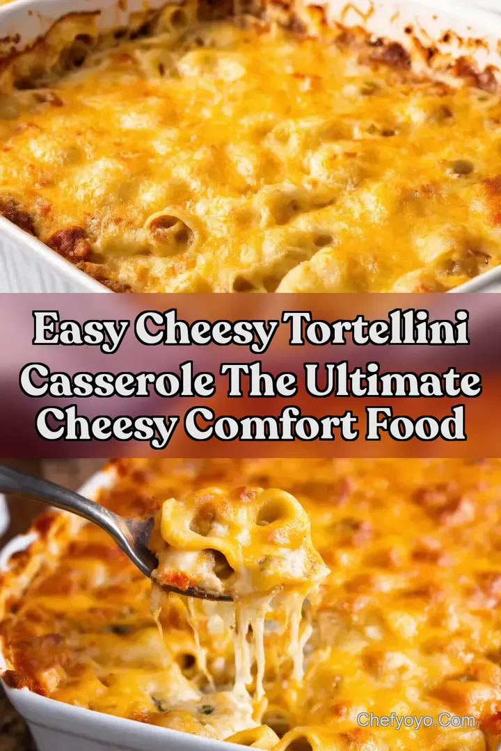 Easy Cheesy Tortellini Casserole The Ultimate Cheesy Comfort Food
