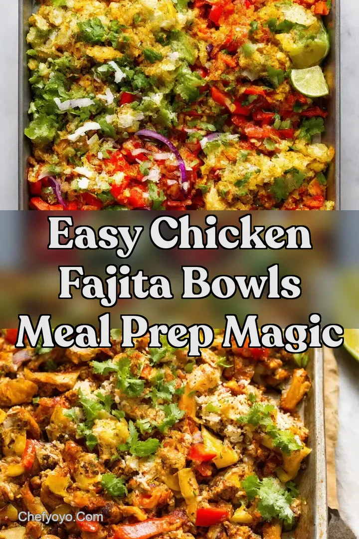 Easy Chicken Fajita Bowls Meal Prep Magic