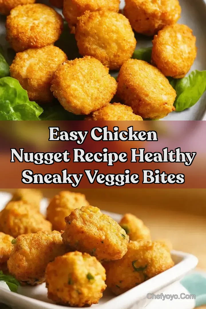 Easy Chicken Nugget Recipe Healthy Sneaky Veggie Bites