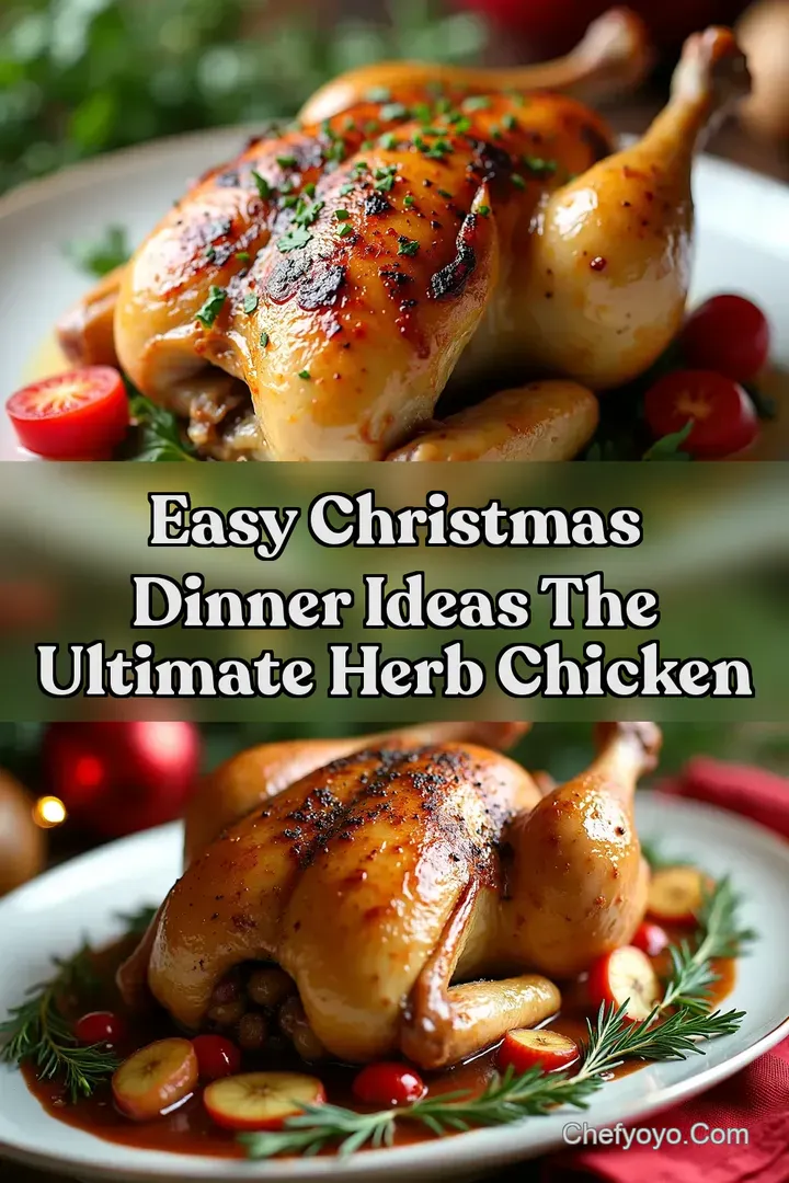 Easy Christmas Dinner Ideas The Ultimate Herb Chicken