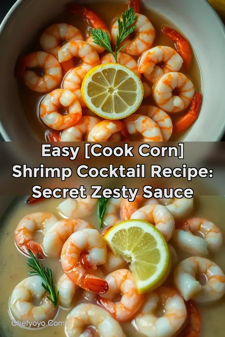 Easy [Cook Corn] Shrimp Cocktail Recipe: Secret Zesty Sauce