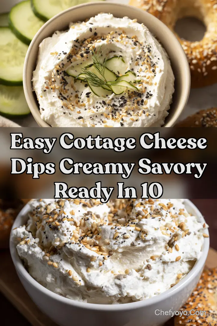 Easy Cottage Cheese Dips Creamy Savory Ready in 10 : PIN FOR LATER Easy Cottage Cheese Dips Creamy Savory Ready in 10
