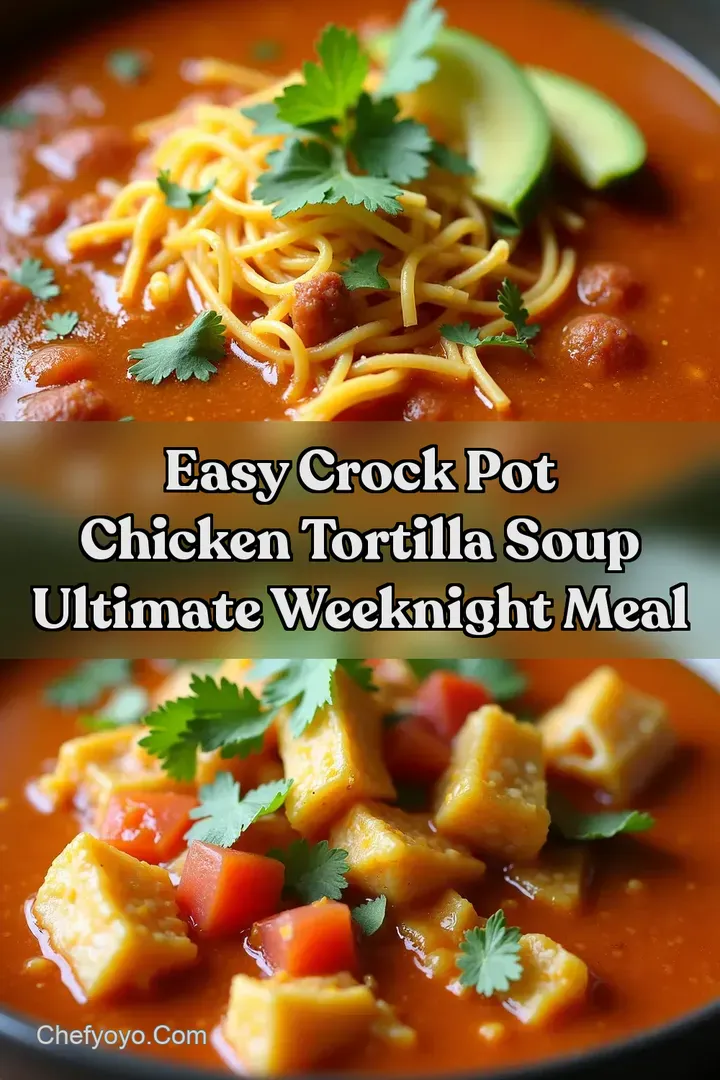 Easy Crock Pot Chicken Tortilla Soup Ultimate Weeknight Meal