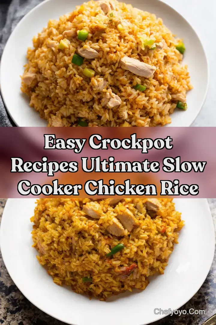 Easy Crockpot Recipes Ultimate Slow Cooker Chicken Rice