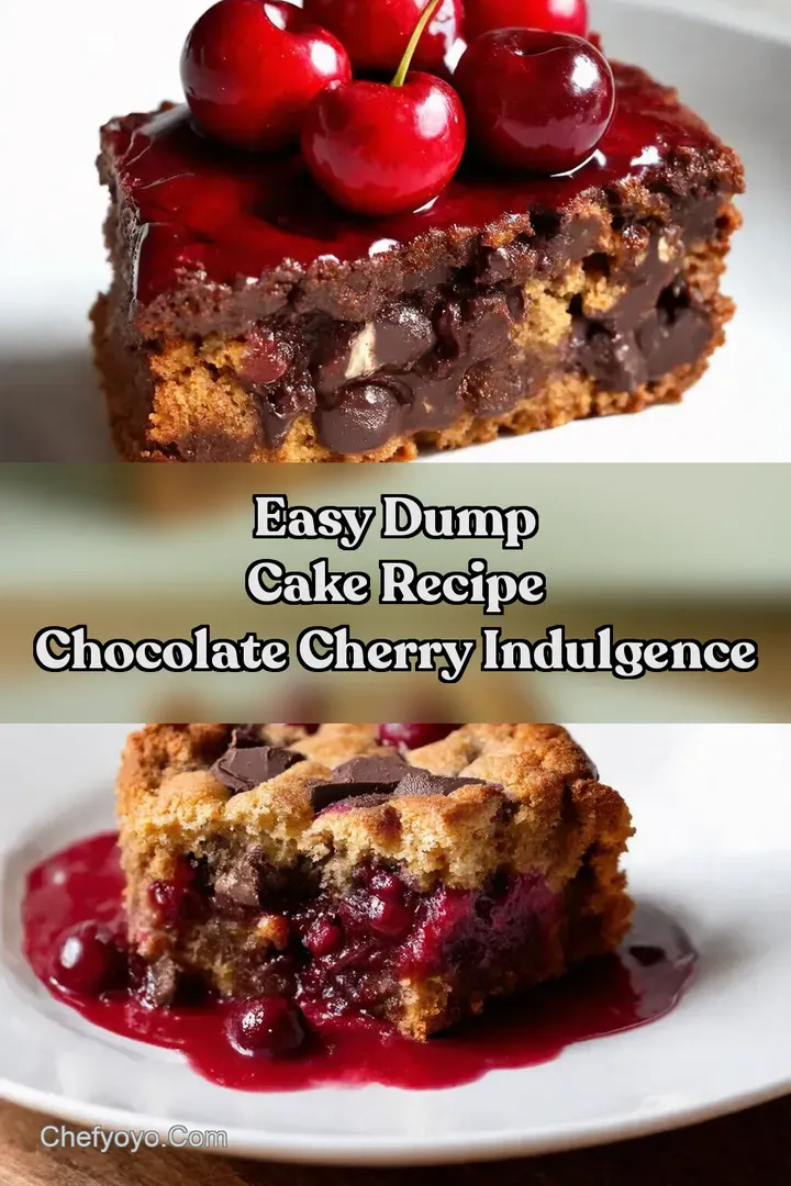 Easy Dump Cake Recipe Chocolate Cherry Indulgence