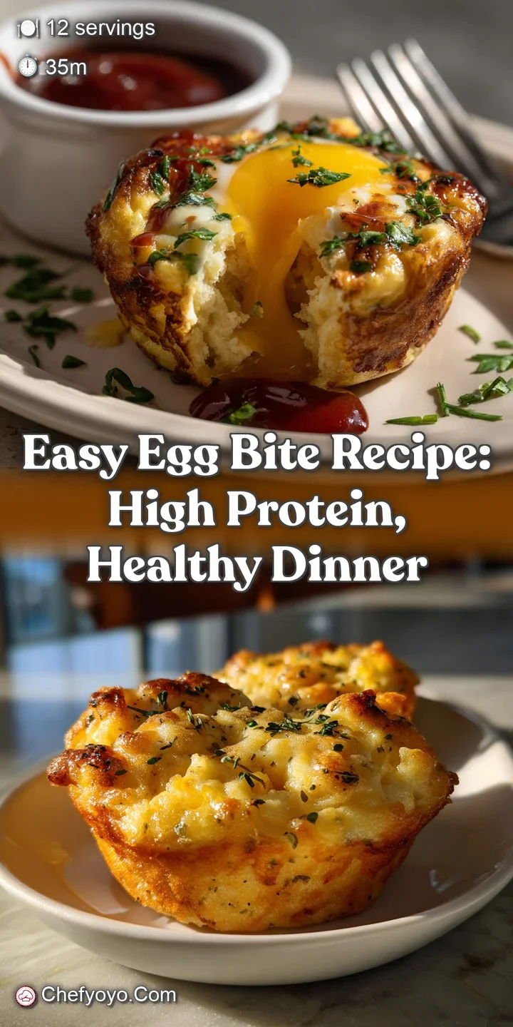 Easy Egg Bite Recipe: High Protein Healthy Dinner