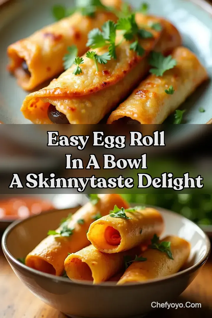 Easy Egg Roll in a Bowl A SkinnyTaste Delight