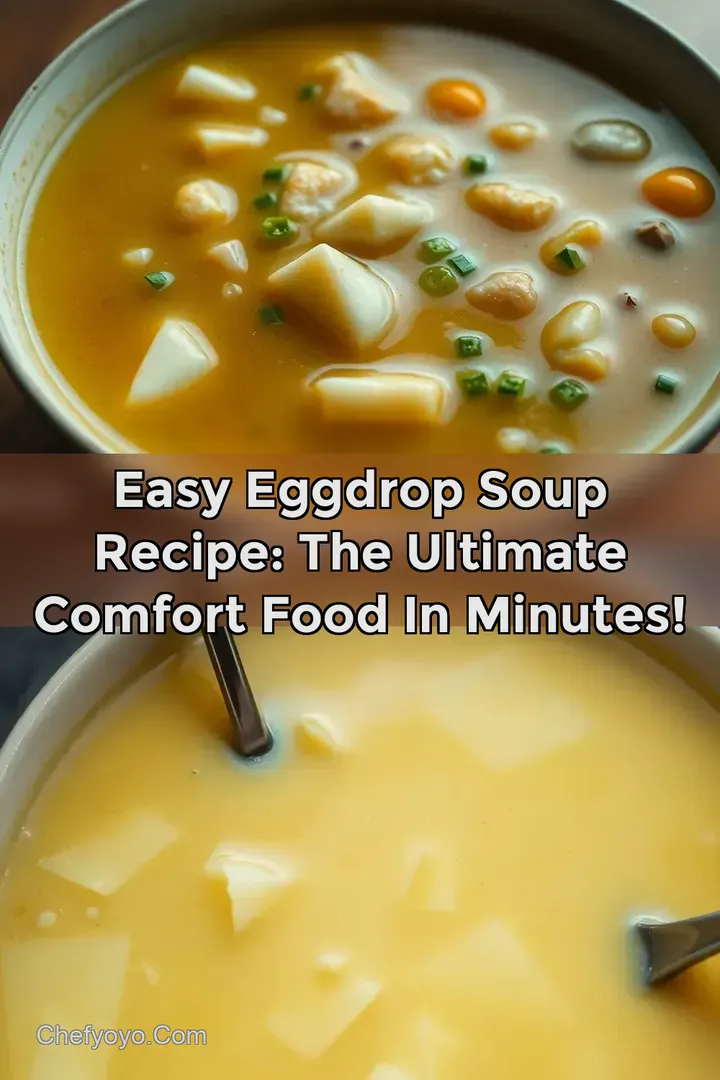 Easy Eggdrop Soup Recipe: The Ultimate Comfort Food in Minutes!