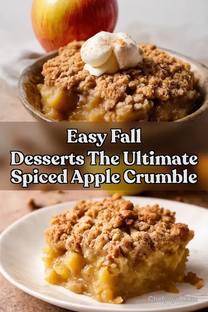 Easy Fall Desserts The Ultimate Spiced Apple Crumble