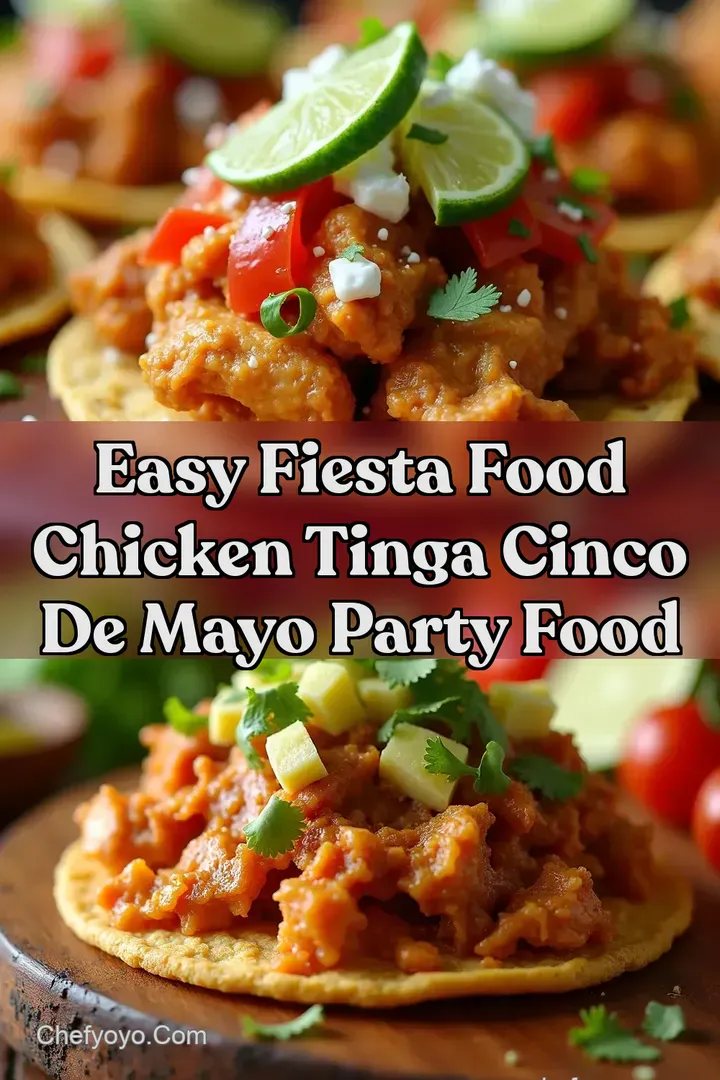 Easy Fiesta Food Chicken Tinga Cinco de Mayo Party Food